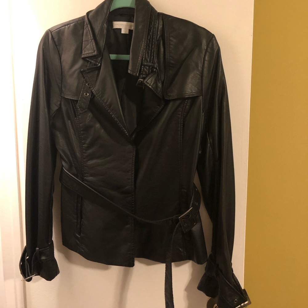 Leather look jacket ! never worn